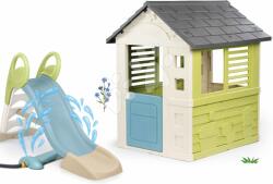 Smoby Set căsuță cu ușă mică și tobogan de 1, 5 metri Jolie Life Smoby cu apă și joc de apă cu efect de tunel (SM810737-18) Casuta pentru copii