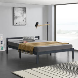 PremiumXL En. Casa Ágykeret Ágyráccsal Nakkila Fenyő 140x200 cm sötétszürke