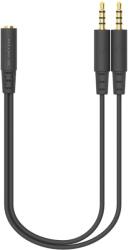 A4Tech Адаптер А4Tech AD-4P, от AUX(ж) към 2x AUX(м), 0.20m, черен (AD-4P)