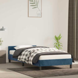 vidaXL sötétkék bársony ágykeret matrac nélkül 90x200 cm (VD347553)