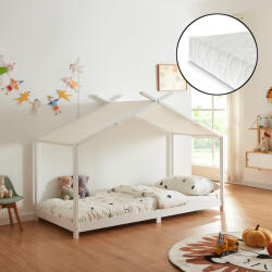 PremiumXL En. Casa Házikó Gyerekágy Brome Matraccal 90x200 cm Fehér