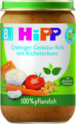 Hipp Био пюре Hipp - Зеленчуци с ориз и нахут, 220 g (61500)