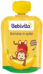 Bebevita Плодова закуска Bebivita - Банан и ябълка, 90 g (19059)