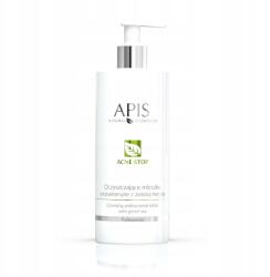 APIS NATURAL COSMETICS Acne Stop Tisztító antibakteriális testápoló tej zöld teával 300ml (5901810001018)