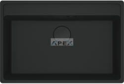 Franke Maris MRG 110-72 TL A Black collection matt fekete gránit mosogatótálca munkalap alá szerelhető távvezérlővel (125.0683. 242)