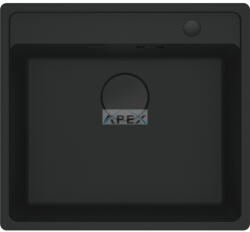 Franke Maris MRG 110-52 TL A Black collection matt fekete gránit mosogatótálca munkalap alá szerelhető távvezérlővel (125.0683. 240)