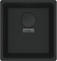 Franke Maris MRG 110-37 Black collection matt fekete gránit mosogatótálca munkalap alá szerelhető távvezérlő nélkül(125.0683. 231)