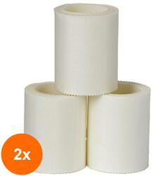 Prima Set 2 x 12 Leucoplast Rola Matase, 5 cm x 4.5 m, Alb, Hipoalergenic, Medical, pentru Fixarea Bandajelor, Prima (TEV-2xVTR-0218-12)