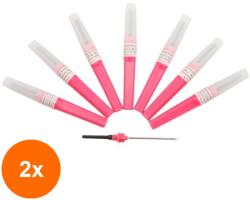 Prima Set 2 x 100 Ace Vacutainer, 18G x 1 1/2 Roz, Sterile, pentru Recoltare Sange, Prima (TEV-2xVTR-1074-18G)