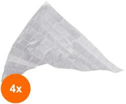 Prima Set 4 x 2 Bandaj Triunghiular 96 x 96 x 136 cm, Alb, din Material Netesut, Prima (TEV-4xVTR-0929-PPSB-2)