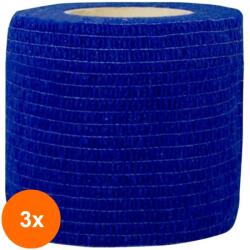 Prima Set 3 x Bandaj Coeziv Autoadeziv, 5.0 cm x 4.5 m, Albastru, Prima, 1 Rola (TEV-3xVTR-0161-050-ABS)