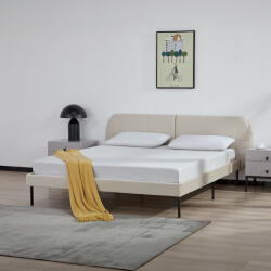 PremiumXL En. Casa Kárpitozott Ágy Porvoo bársony 160x200 cm bézs