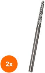 Prima Set 2 x Capat Freza Conic din Carbid, 2.3 x 14.5 mm, Marime M, Prima (TEV-2xVTR-1710-08S-M)