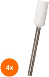 Prima Set 4 x Capat Freza Piatra Alba, 8 x 15 mm, pentru Curatare Cuticule, Prima (TEV-4xVTR-1715-SY)