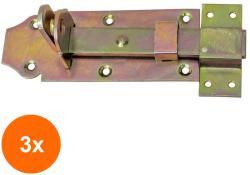 Z-TOOLS Set 3 x Zavor Plat, 125 mm, Latime 6.3 cm, Auriu (LIZ-3xZLN-ZLN4978)