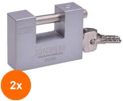 Harden Set 2 x Lacat Dreptunghiular, 94 mm, Profesional, Harden (COR-2xZH622494)