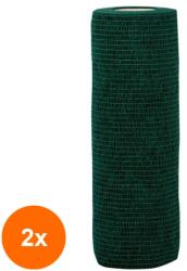 Prima Set 2 x Bandaj Coeziv Autoadeziv, 15 cm x 4.5 m, Verde, Prima, 1 Rola (TEV-2xVTR-0161-150-VRD)
