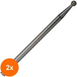Vetro Design Set 2 x Capat Freza Diamantat Forma Rotunda, 2.34 mm, pentru Curatare Cuticule (TEV-2xVTR-1713-D023D)
