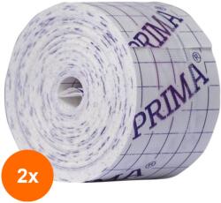 Prima Set 2 x Plasture Elastic Netesut, 5 cm x 10 m, Rola Autodeziva pentru Fixare Pansamente si Protectie Plagi, Prima (TEV-2xVTR-1455-05X10)