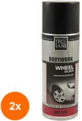 Tectane Set 2 x Spray pentru Jante Tectane, Argintiu, 400 ml (LIZ-2xZLN-D373450)