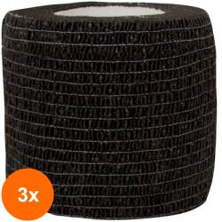 Prima Set 3 x Bandaj Coeziv Autoadeziv, 5.0 cm x 4.5 m, Negru, Prima, 1 Rola (TEV-3xVTR-0161-050-NEG)