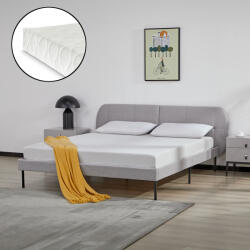 PremiumXL En. Casa Kárpitozott Ágy Porvoo Matraccal textil 160x200 cm szürke