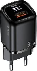 USAMS Hálózati Töltő Usb+type-c Aljzat 33w, Pd Gyorstöltő 3.0, Led Kijelző ( )