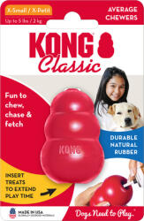 KONG Classic piros harang kutyáknak (XS l Max. 2 kg | 5.7 cm)