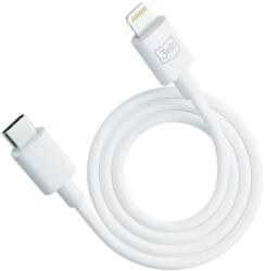 3mk Protection Hyper USB Type-C apa - Lightning apa Töltőkábel - Fehér (1.2m) (5903108541190) (5903108541190)