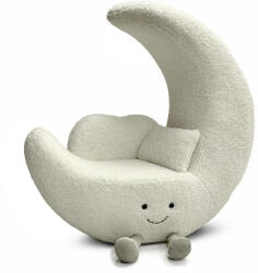 King Home MOON Gyerek Fotel Fehér Plüss Hold (KHM-KH1501100349)