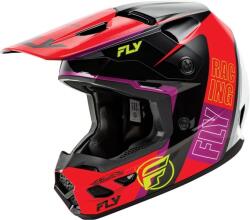 FLY Racing Casca Fly Racing KINETIC - Cross enduro, negru/alb/rosu, ECE 22.06 (FLY 73-8664)
