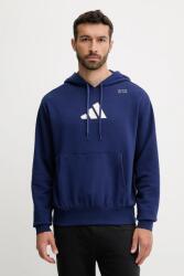 Adidas edzős pulóver Category Training Graphic sötétkék, mintás, kapucnis, JM8974 - sötétkék S