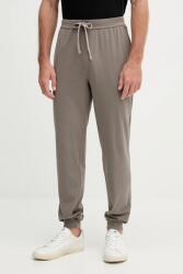 HUGO BOSS nadrág otthoni viseletre szürke, sima, 50515305 - barna S