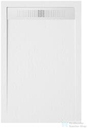 Zenon EVOLUTION SLATE 70x100 cm-es zuhanytálca palakő hatású felülettel, Nieve EVSL70100NI (EVSL70100NI)