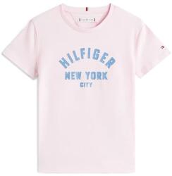 Tommy Hilfiger gyerek pamut póló rózsaszín, KG0KG08813 - rózsaszín 164