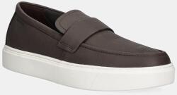 Calvin Klein bőr mokaszin MOCCASIN LTH UNLINED barna, HM0HM01813 - barna Férfi 42