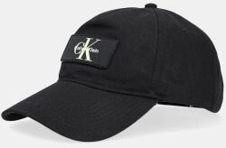 Calvin Klein pamut baseball sapka fekete, LV04D5042G - fekete Univerzális méret