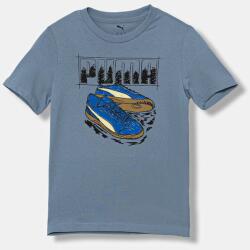 PUMA gyerek pamut póló GRAPHIC Sneaker Tee B nyomott mintás, 689939 - kék 164