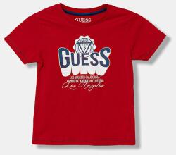 GUESS gyerek pamut póló piros, nyomott mintás, N5YI12 K8HM0 - piros 88-96