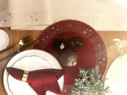 Sander Starlight szett alátét kerek 28 cm piros (826944-26)