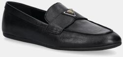 Guess bőr mokaszin BAYLON - fekete Női 41