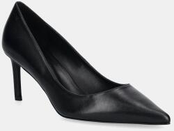 BOSS bőr bokacsizma Gracey - fekete Női 36