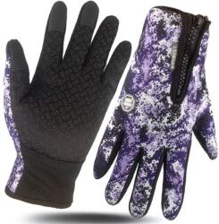 HARAHU Mănuși sportive universale - Violet / Alb KP37703