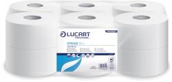 Lucart Toalettpapír, 2 rétegű, 130 m, 19 cm átmérő, LUCART, Strong , hófehér (812202JU) - molnarpapir