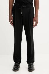 HUGO BOSS nadrág gyapjú keverékből fekete, chino, 50544673 - fekete 56