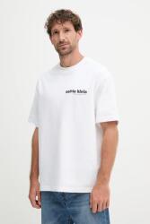 Calvin Klein Jeans pamut póló fehér, nyomott mintás, LV04RC829G - fehér XL