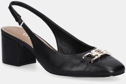 Guess bőr flip-flop CALIDE fekete, magassarkú, FLTCDE LEA05 - fekete Női 40