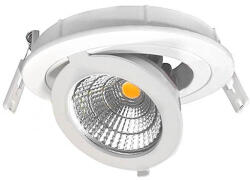 OPTONICA Led mélysugárzó 4500K COB ledes Kihajtható és elforgatható fejjel kerek kerettel OPTONICA LED CB3252 1 év garancia (3252)