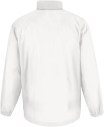 B&C SIROCCO széldzseki rejtett kapucnival BS02, White-M (BS020107)