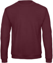 B&C Collection kereknyakú férfi pulóver O46, Burgundy-M (BO460807)